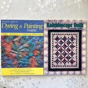 DYEING & PAINTING Fabric Book Walter Priestley KALEIDOSCOPE QUILT Burns Quilting
